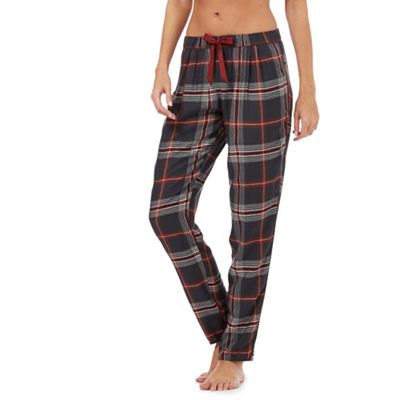 Nine by Savannah Miller Black and red checked pyjama bottoms